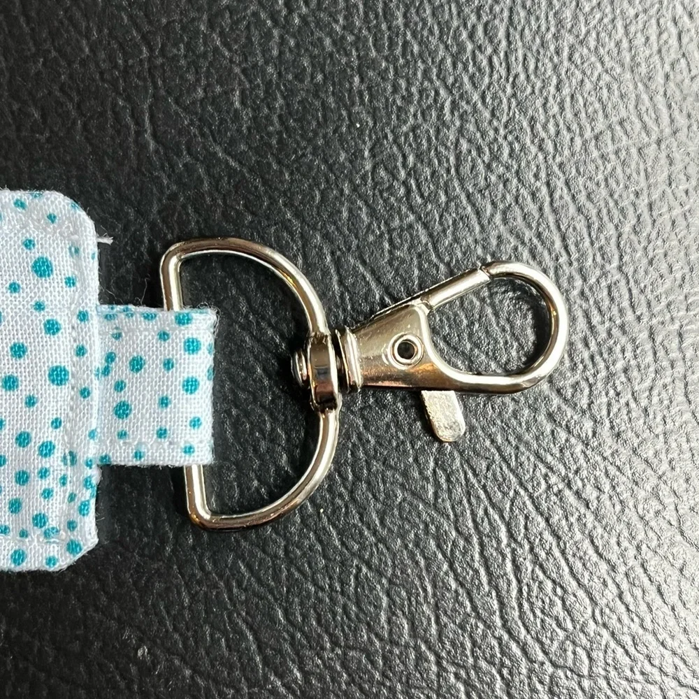Handmade Burt’s bees chapstick holder with swivel keychain